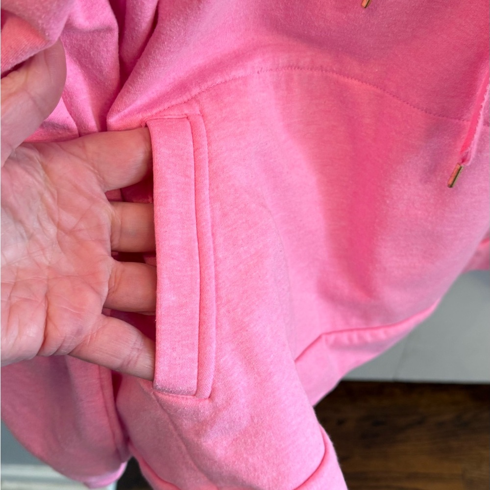 Lilly Pulitzer Pink 3/4 zip Hoodie with pocket - Picture 9 of 10